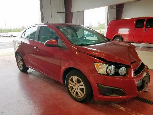 1G1JA5SH0C4175842 - 2012 CHEVROLET SONIC LS RED photo 1