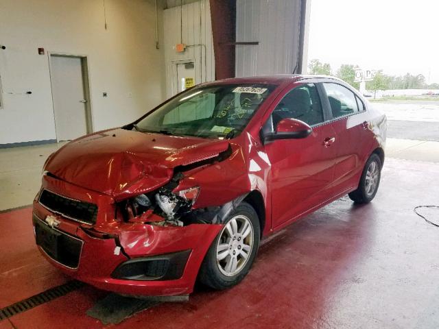 1G1JA5SH0C4175842 - 2012 CHEVROLET SONIC LS RED photo 2
