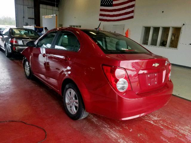 1G1JA5SH0C4175842 - 2012 CHEVROLET SONIC LS RED photo 3