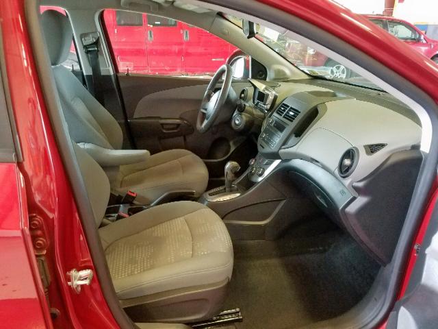 1G1JA5SH0C4175842 - 2012 CHEVROLET SONIC LS RED photo 5