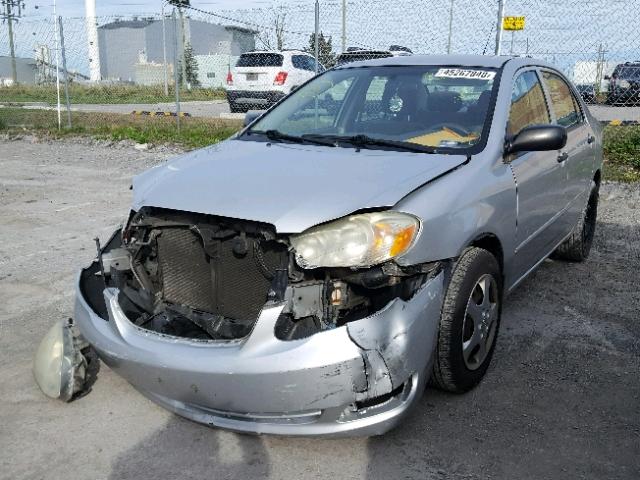 2T1BR32E66C709975 - 2006 TOYOTA COROLLA CE GRAY photo 2