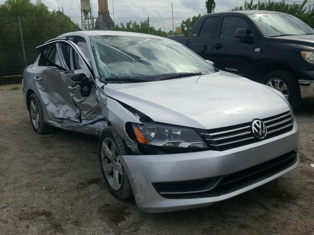 1VWBP7A32DC125377 - 2013 VOLKSWAGEN PASSAT SE SILVER photo 1