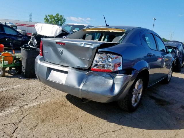 1B3CC1FB9AN210718 - 2010 DODGE AVENGER EX GRAY photo 4