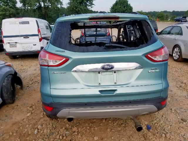 1FMCU0HX7DUC66497 - 2013 FORD ESCAPE SEL GREEN photo 10