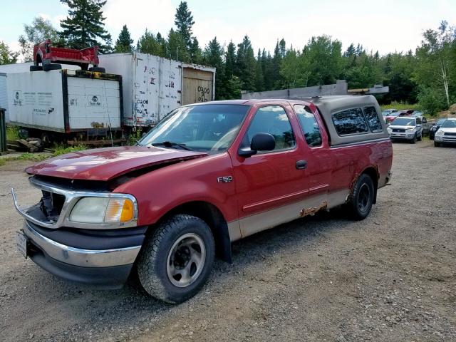 2FTRX17282CA11940 - 2002 FORD F150 RED photo 2