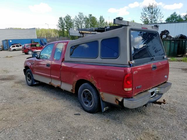 2FTRX17282CA11940 - 2002 FORD F150 RED photo 3