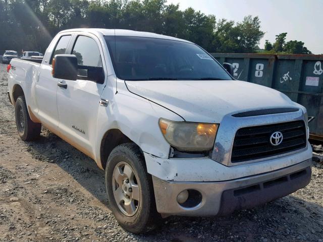 5TFRV54118X041572 - 2008 TOYOTA TUNDRA DOU WHITE photo 1