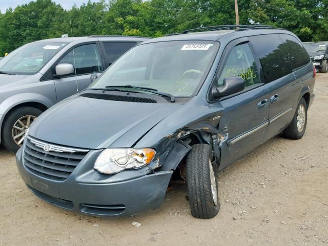 2A4GP54L86R722093 - 2006 CHRYSLER TOWN & COU BLUE photo 2