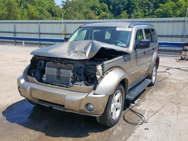 1D8GU58K17W608964 - 2007 DODGE NITRO SLT GOLD photo 2