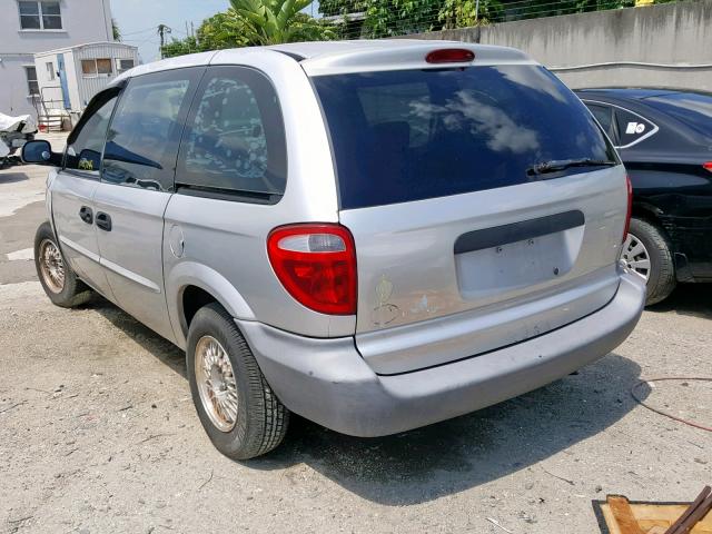 1B4GP25B81B209411 - 2001 DODGE CARAVAN SE SILVER photo 3