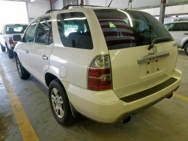 2HNYD18614H515350 - 2004 ACURA MDX TOURIN WHITE photo 3