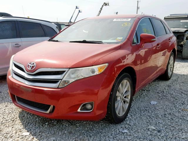 4T3ZA3BB8DU069542 - 2013 TOYOTA VENZA LE RED photo 2