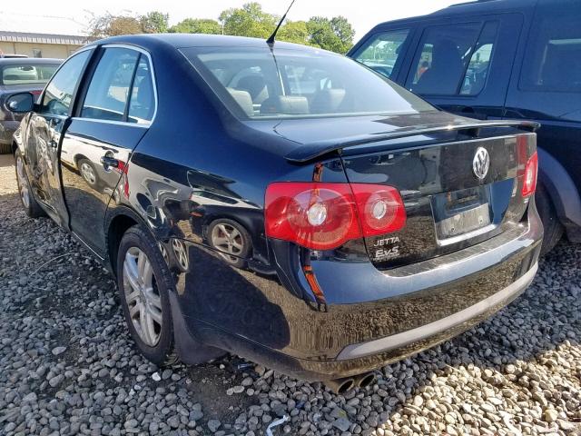 3VWEF81K77M166698 - 2007 VOLKSWAGEN JETTA WOLF BLACK photo 3