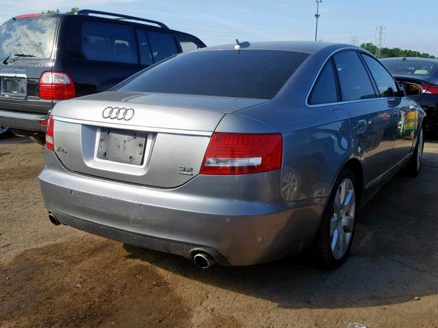 WAUDG74F16N035580 - 2006 AUDI A6 3.2 QUA SILVER photo 4