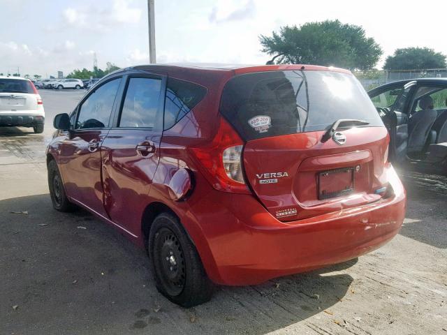 3N1CE2CP3EL361660 - 2014 NISSAN VERSA NOTE RED photo 3