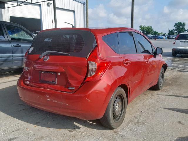 3N1CE2CP3EL361660 - 2014 NISSAN VERSA NOTE RED photo 4