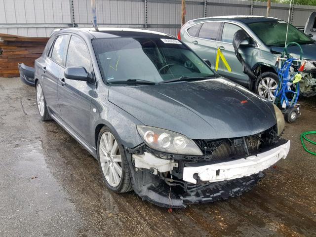 JM1BK34L281119277 - 2008 MAZDA SPEED 3 GRAY photo 1