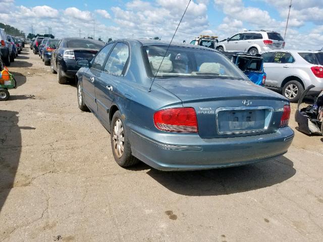 KMHWF25S55A155364 - 2005 HYUNDAI SONATA GL BLUE photo 3