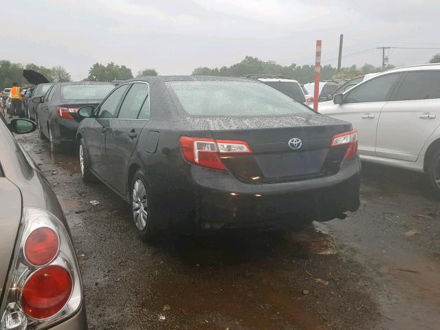 4T1BD1FK7CU051466 - 2012 TOYOTA CAMRY HYBR BLACK photo 3