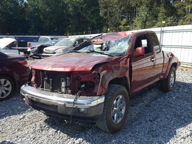 1GCJSDFE9B8102183 - 2011 CHEVROLET COLORADO L BURGUNDY photo 2