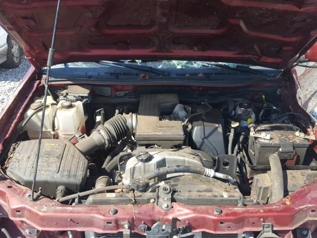 1GCJSDFE9B8102183 - 2011 CHEVROLET COLORADO L BURGUNDY photo 7