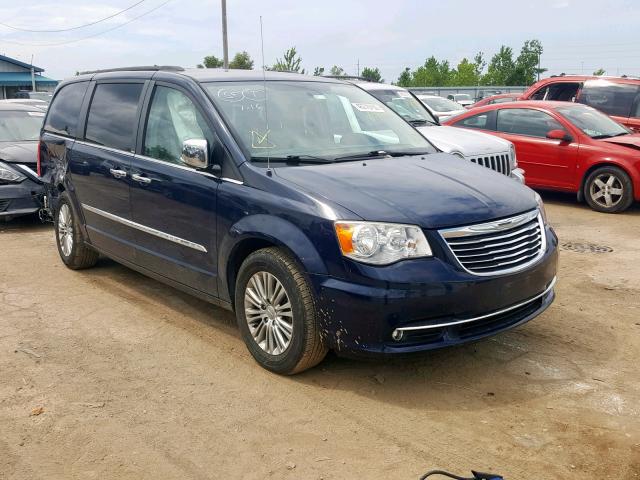 2C4RC1CG4DR697150 - 2013 CHRYSLER TOWN & COU BLUE photo 1