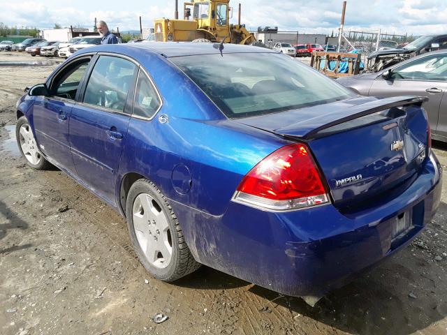2G1WD58C769243788 - 2006 CHEVROLET IMPALA SUP ლურჯი ფოტო 3