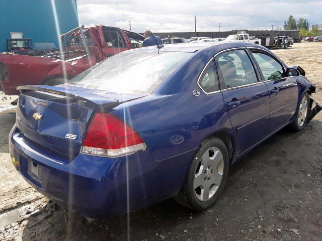 2G1WD58C769243788 - 2006 CHEVROLET IMPALA SUP ლურჯი ფოტო 4
