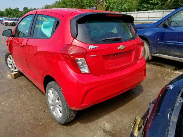 KL8CD6SA0GC560208 - 2016 CHEVROLET SPARK 1LT RED photo 3