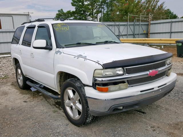 1GNEC13T95J215202 - 2005 CHEVROLET TAHOE C150 WHITE photo 1