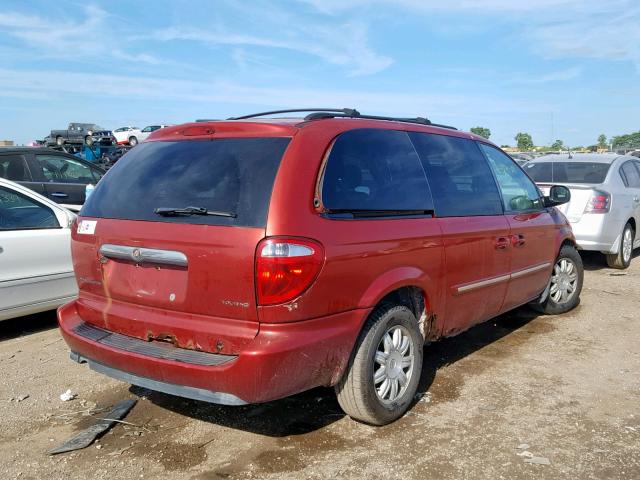 2A4GP54L86R874004 - 2006 CHRYSLER TOWN & COU RED photo 4