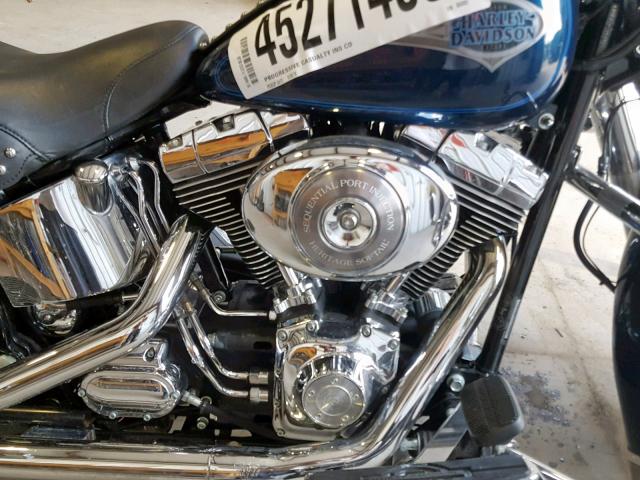 1HD1BWB151Y068982 - 2001 HARLEY-DAVIDSON FLSTCI BLUE photo 7