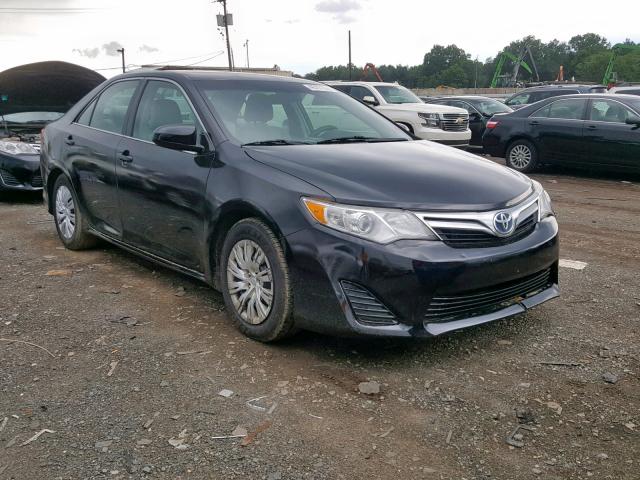 4T1BD1FK4EU136509 - 2014 TOYOTA CAMRY HYBR BLACK photo 1