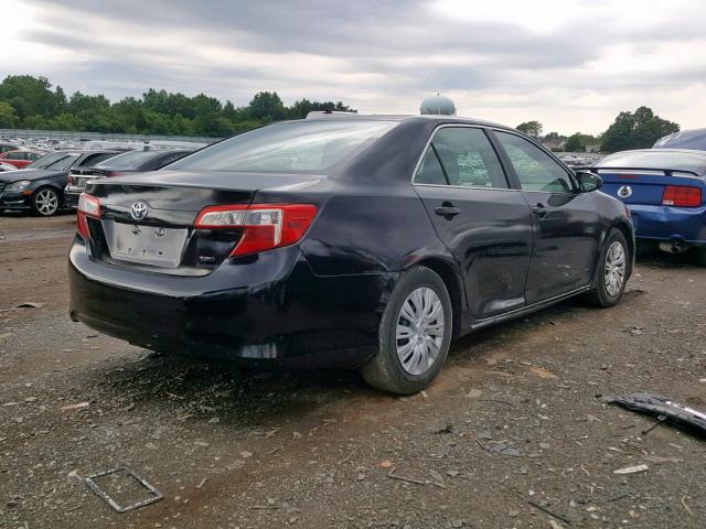 4T1BD1FK4EU136509 - 2014 TOYOTA CAMRY HYBR BLACK photo 4