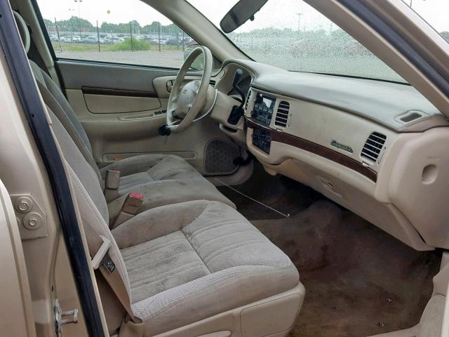 2G1WF52E049375597 - 2004 CHEVROLET IMPALA TAN photo 5