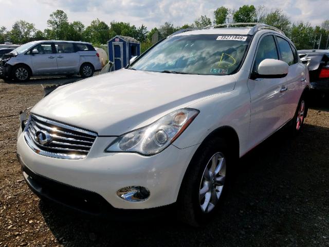 JN1AJ0HR9AM757416 - 2010 INFINITI EX35 BASE WHITE photo 2