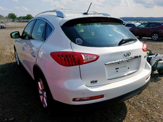 JN1AJ0HR9AM757416 - 2010 INFINITI EX35 BASE WHITE photo 3