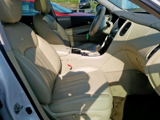 JN1AJ0HR9AM757416 - 2010 INFINITI EX35 BASE WHITE photo 5