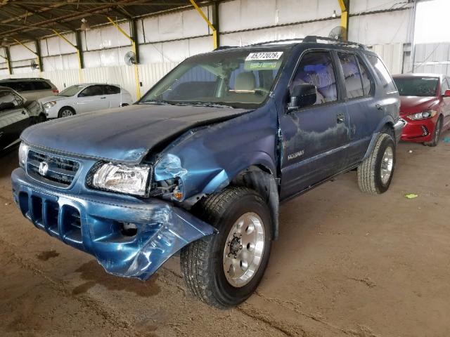 4S6CK58W2Y4405295 - 2000 HONDA PASSPORT E 蓝色 照片 2