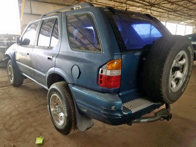 4S6CK58W2Y4405295 - 2000 HONDA PASSPORT E 蓝色 照片 3