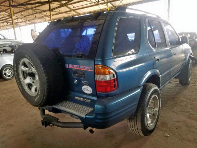 4S6CK58W2Y4405295 - 2000 HONDA PASSPORT E 蓝色 照片 4