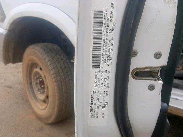 3C6TD5CT2CG264347 - 2012 DODGE RAM 2500 S თეთრი ფოტო 10