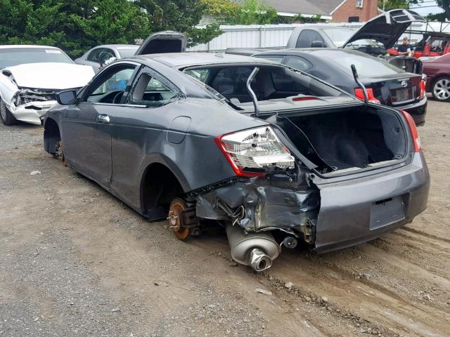 1HGCS2B81CA009070 - 2012 HONDA ACCORD EXL GRAY photo 3