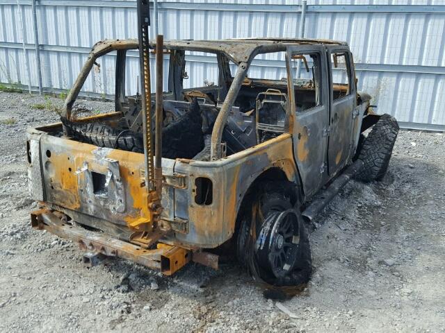 1J8GA69148L580723 - 2008 JEEP WRANGLER U BURN photo 4