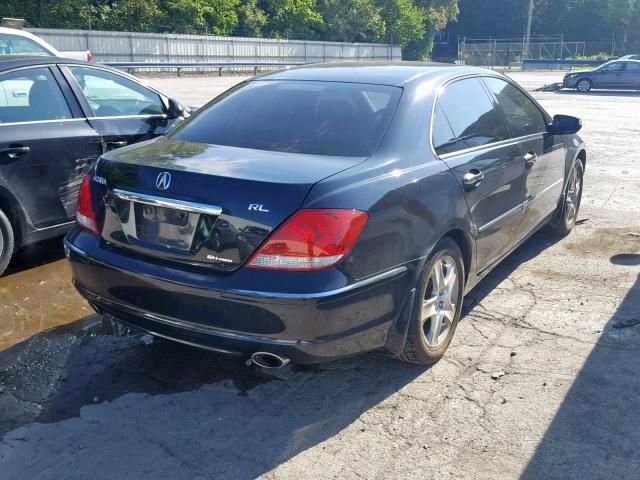 JH4KB16657C002273 - 2007 ACURA RL BLACK photo 4