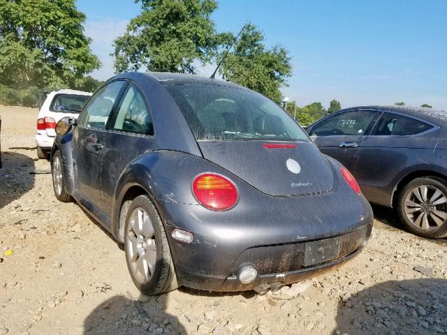 3VWFE21C22M456496 - 2002 VOLKSWAGEN NEW BEETLE 石墨色 照片 3
