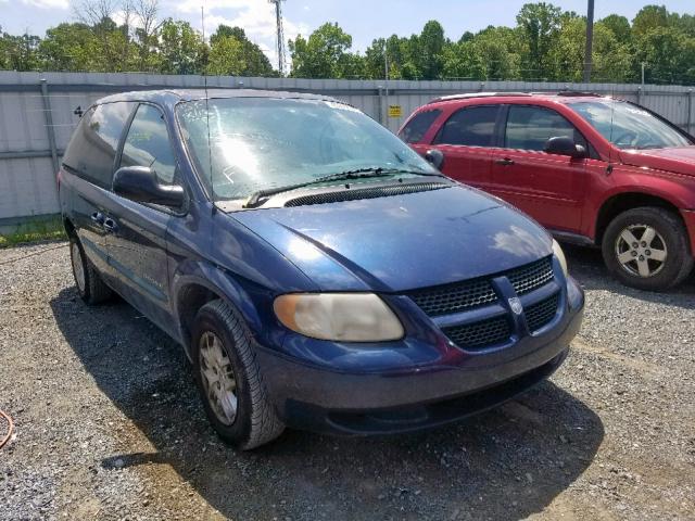 1B4GP45G41B115162 - 2001 DODGE CARAVAN SP BLUE photo 1