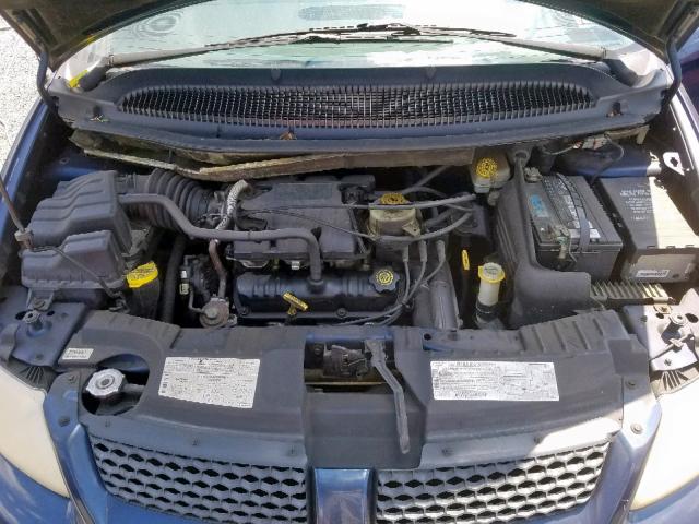 1B4GP45G41B115162 - 2001 DODGE CARAVAN SP BLUE photo 7