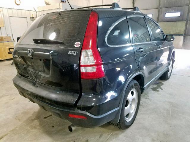 JHLRE48378C060899 - 2008 HONDA CR-V LX BLACK photo 4