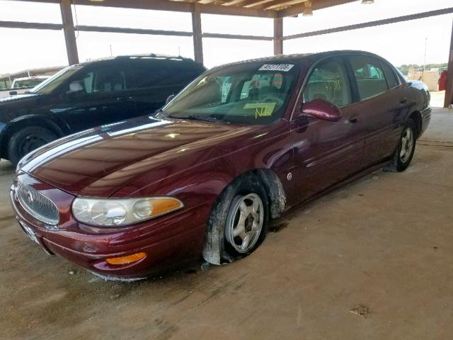 1G4HP54K9Y4163950 - 2000 BUICK LESABRE CU MAROON photo 2